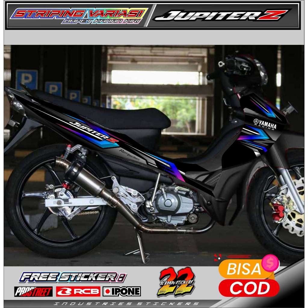 STRIPING VARIASI YAMAHA JUPITER Z BURHAN / STICKER LIST VARIASI MOTOR JUPITER Z BURHAN