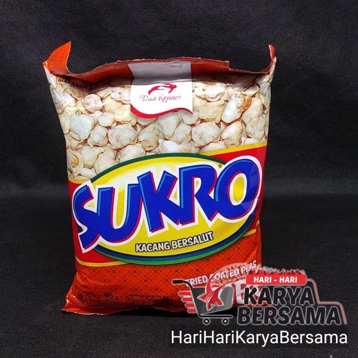 

MAKANAN RINGAN KACANG DUA KELINCI SUKRO KRIBO 95GR