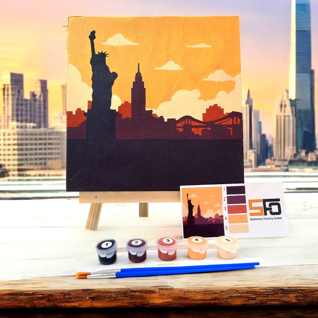 

DIY Paint By Numbers Kit 1 Set - New York City Z - SFO Semarang Official