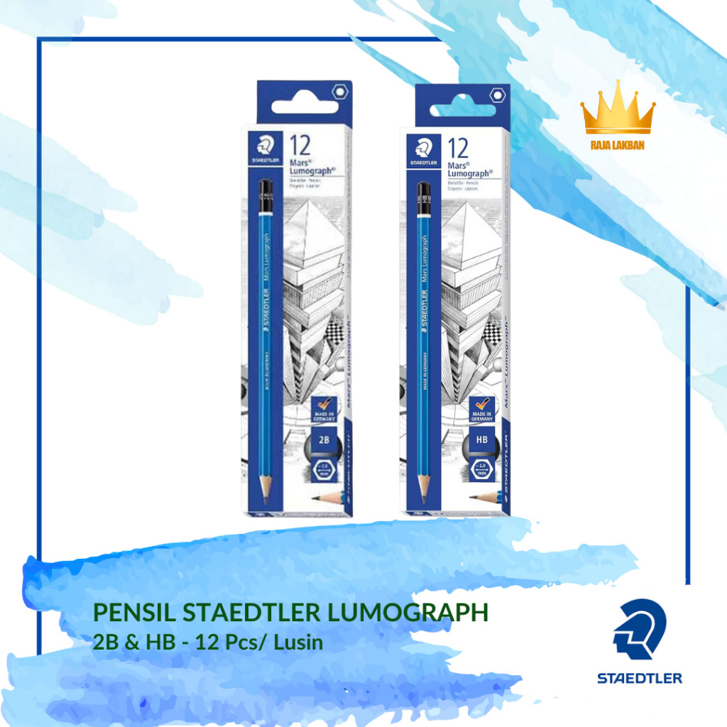 

Pensil Staedtler Lumograph Pensil Komputer 2B dan HB - 1 Lusin