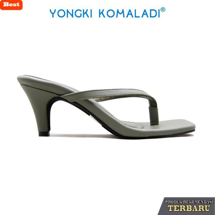 sandal wanita trend sekarang [ ORIGINAL ] YONGKI KOMALADI HEELS OL-BY7601-23R LADIES Merah Coklat Wa