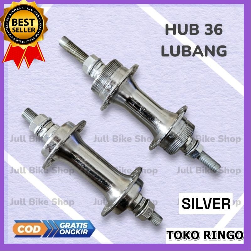 Hub sepeda 36H lipat mtb hitam freehub bos double drat depan belakang bosch bosh 36 hole lubang H ca