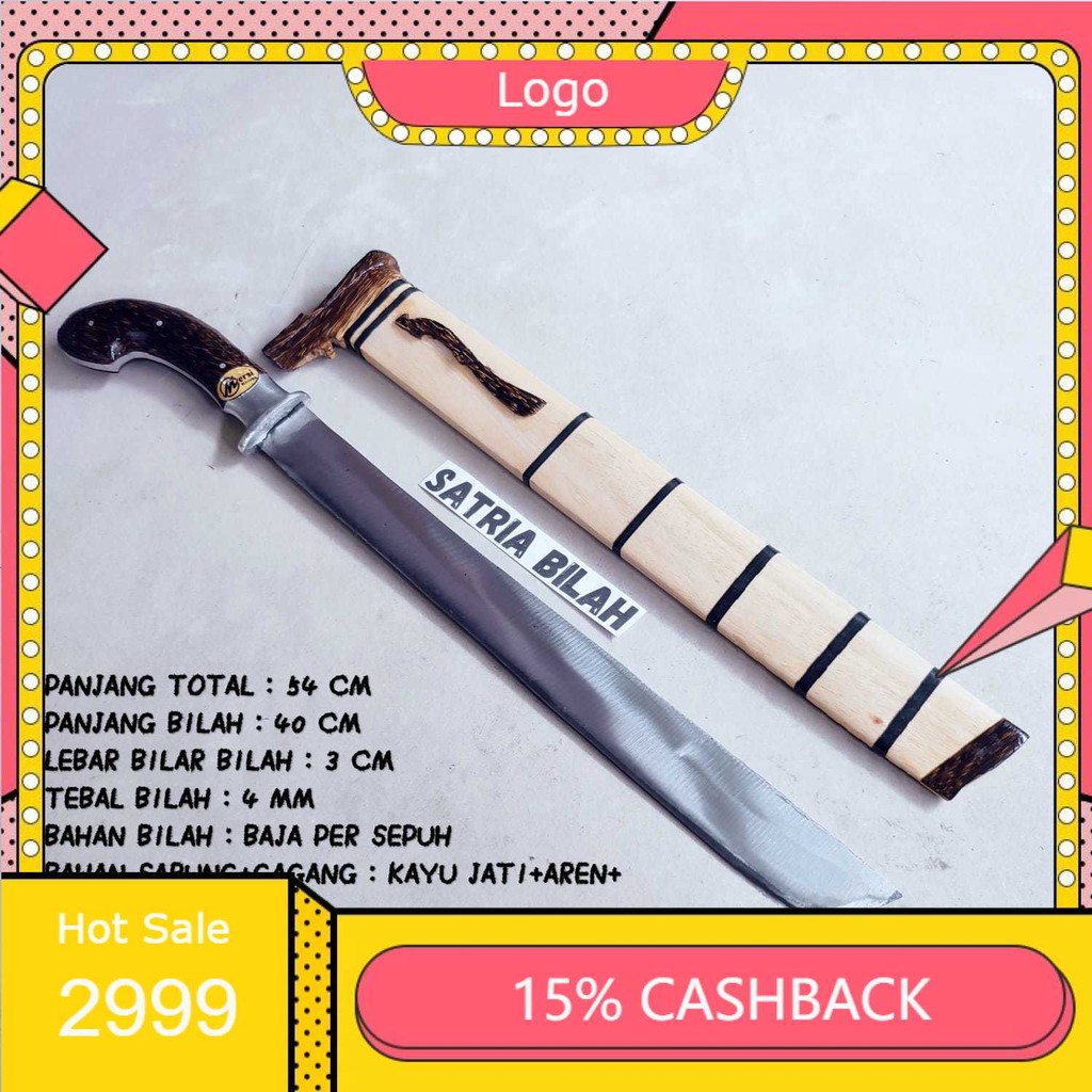 GOLOK CIBATU ASLI duralium panjang GOLOK pemotong kayu dan bambu fulltang baja per super tajam