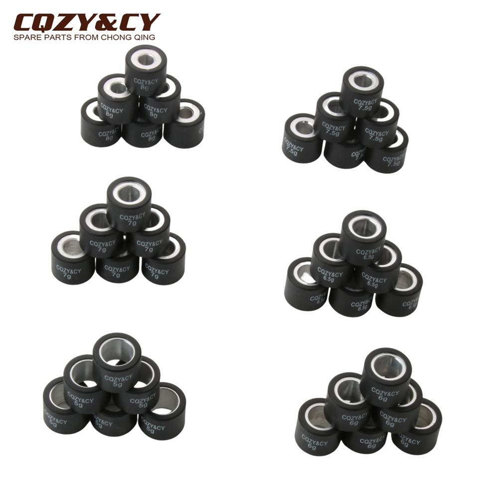 6pc Variator Racing Roller Weights 5g-8g 19x15.5mm For Piaggio Diesis Fly Free Delivery 50 Liberty N