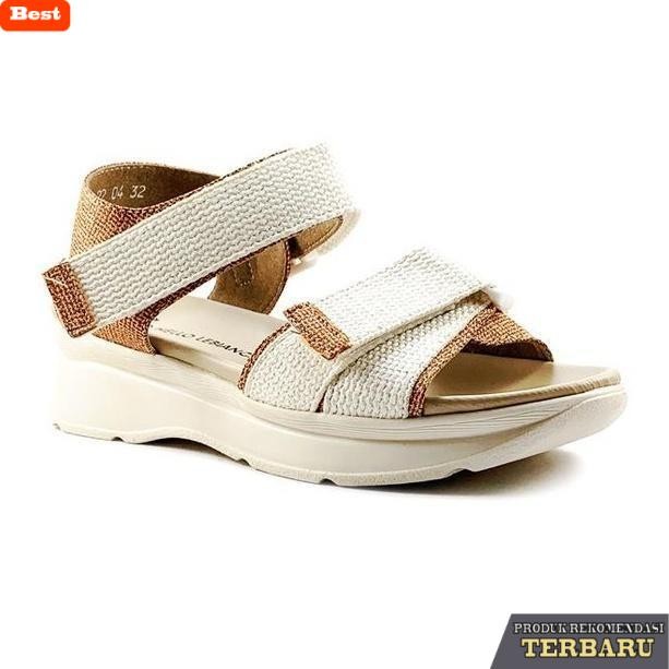 sandal wanita trend sekarang Le Bianca AT 22-04  Sepatu Sendal Wedges Tali Webbing Anak Perempuan Wa