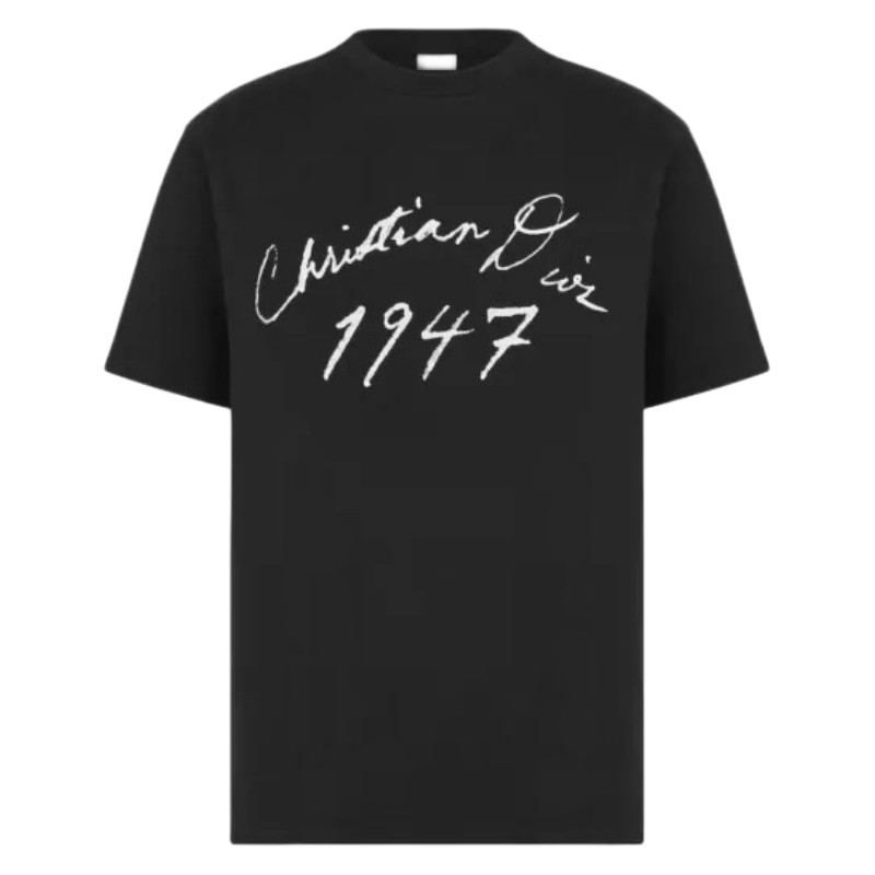 Dior Hand Written Logo Black / Kaos Branded Original