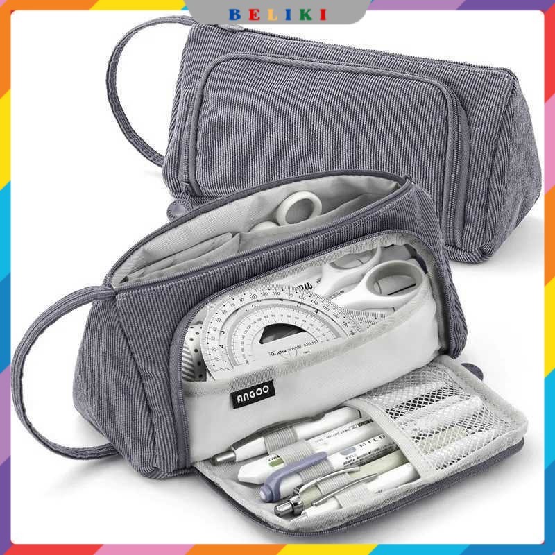 

Toddi Tempat Pensil Multi Layer Pencil Case Pouch Stationery - KV23
