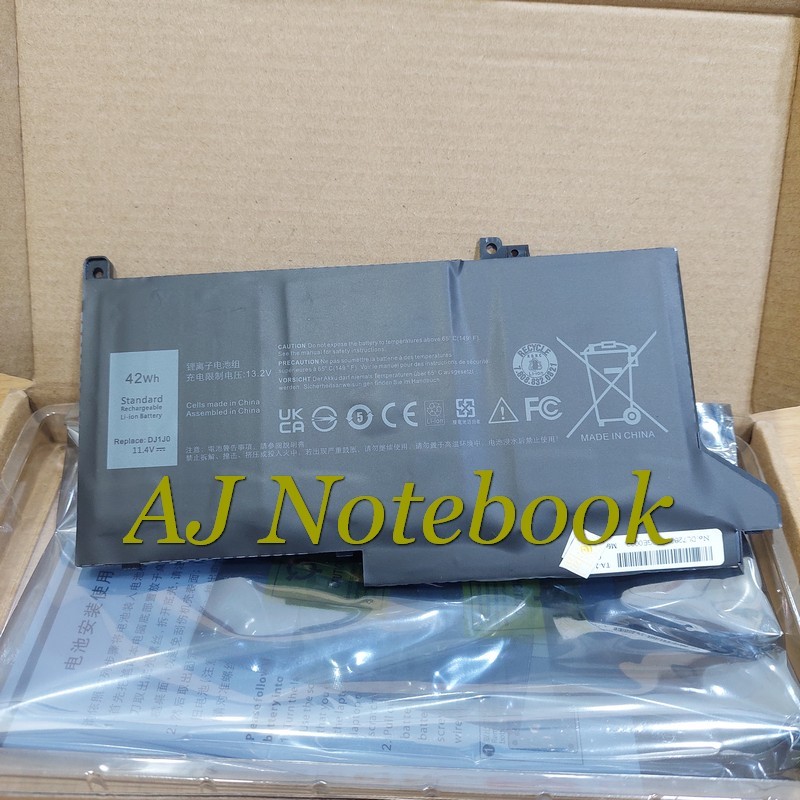 Baterai Batre Laptop Dell Latitude E7480 E7490 E7280 E7290 E7380 E7390 DJ1J0 -AJNB