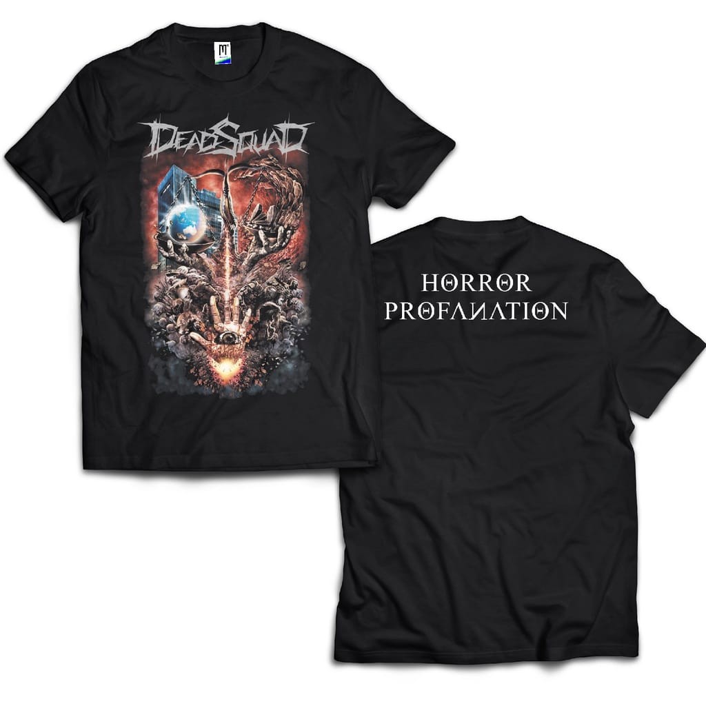Tshirt Band Deadsquad Horror Profanation Kaos Metal Crew-neck fashion unisex T-shirt Menswear Top Pr