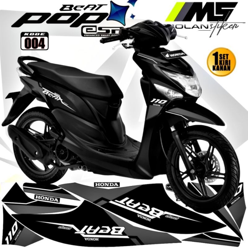 Decal Sticker Striping Variasi Beat Pop Honda Beat Pop 110 Esp Cbs Iss Beat Pop 2013-2023 Beat Pop P