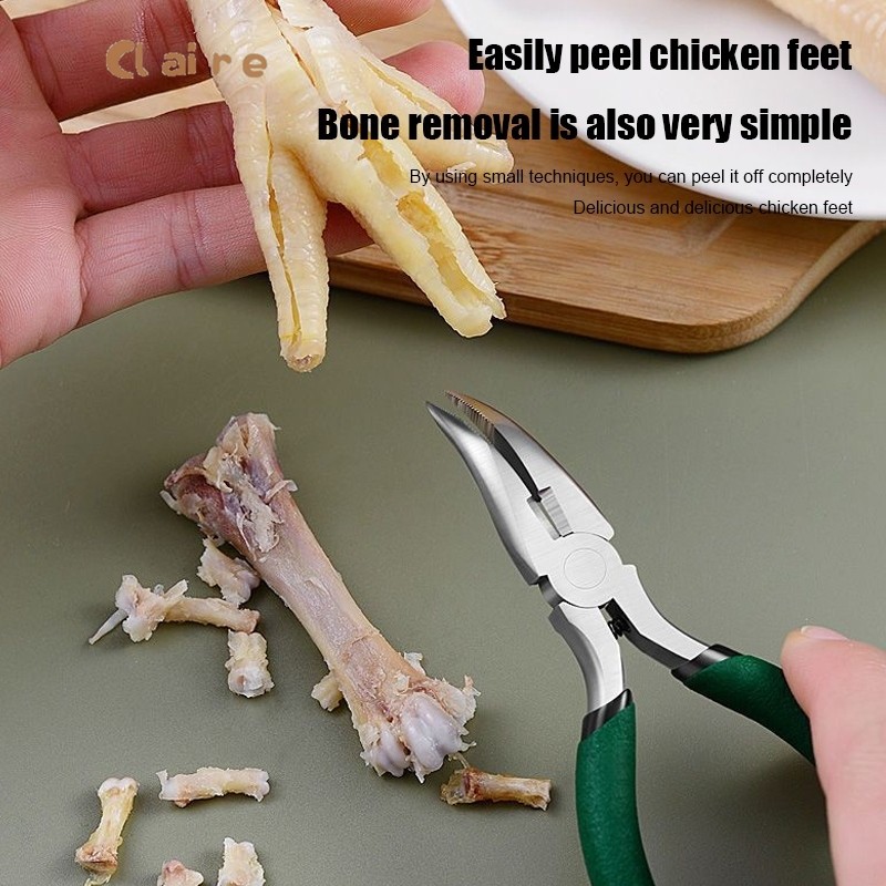 Kaki Ayam Tang Tanpa Tulang Siku / Gunting Tulang Ayam Tanpa Tulang / Tang Hidung Jarum Kaki Ayam / 