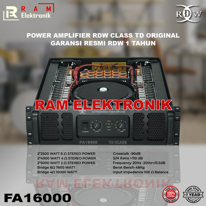 Power Ampli Amplifier RDW FA 16000 / FA16000 Class TD Original