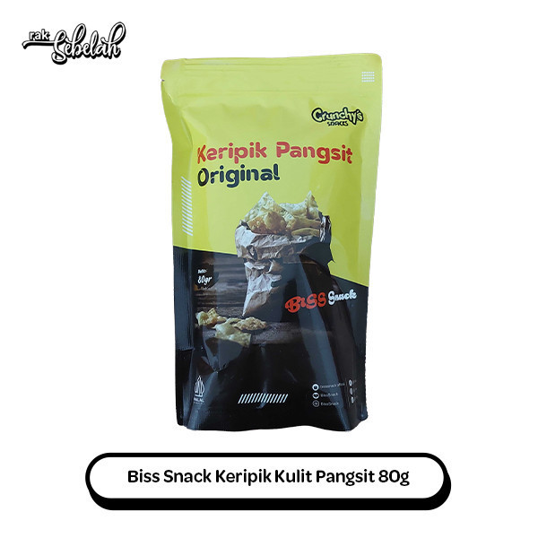

Biss Snack Keripik Pangsit 80g - Cemilan Kering Asin Gurih Lezat