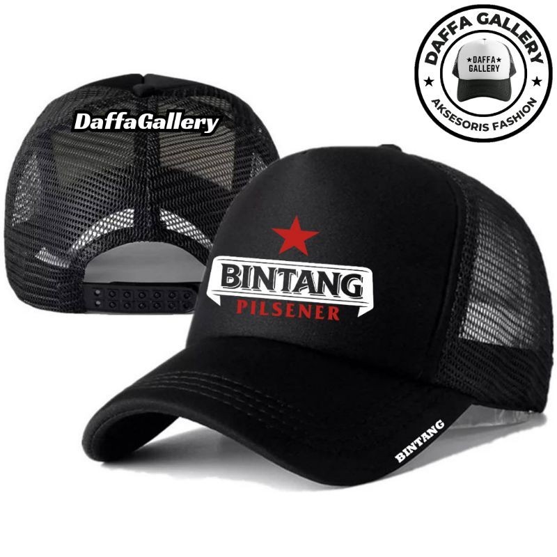 Daffaa Gallery Topi Trucker BINTANG PILSENER - Topi Distro BINTANG PILSENER Logo - Topi BINTANG PILS