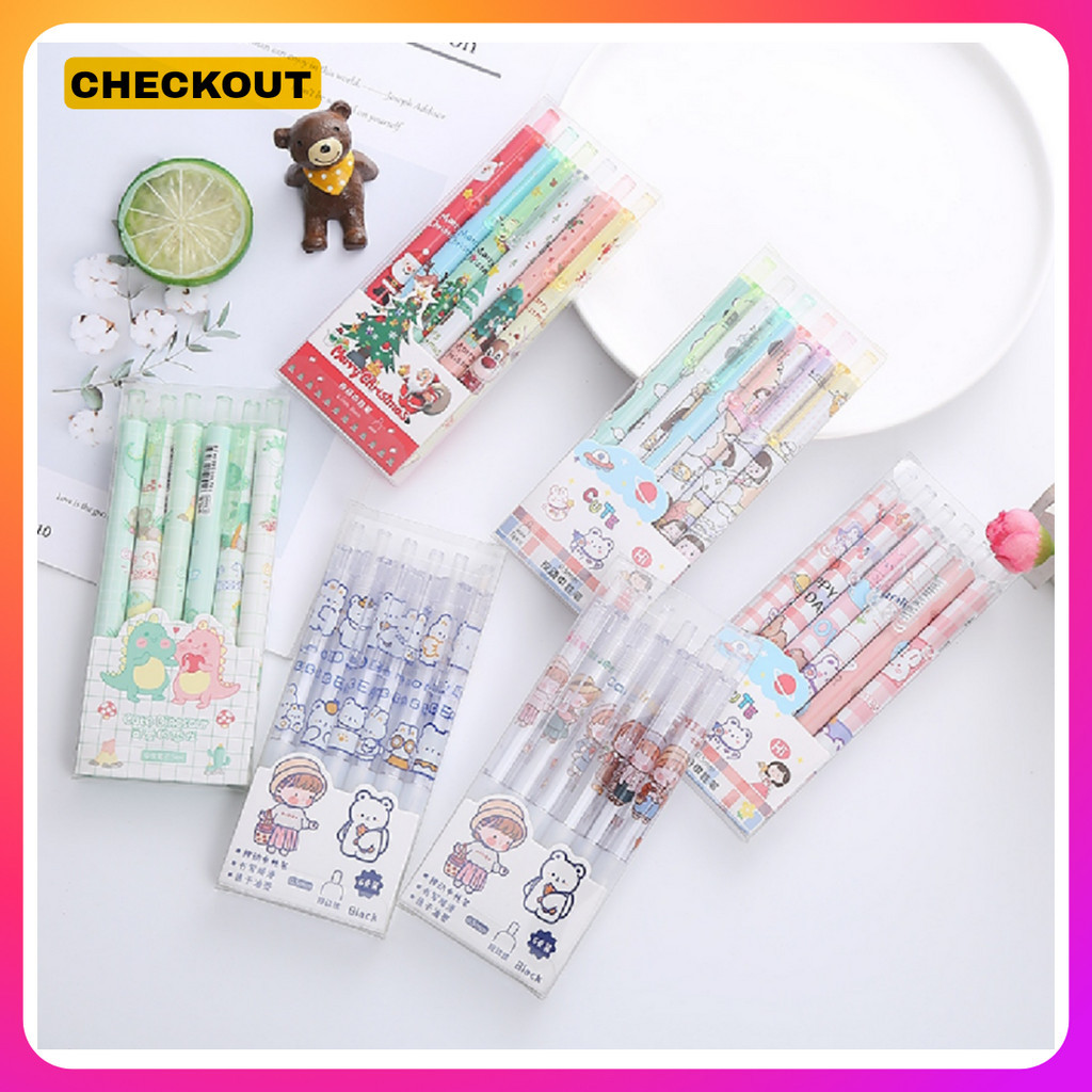 

Alinea - 6PCS PULPEN GEL MEKANIK 0.5MM / BALLPOINT MEKANIK