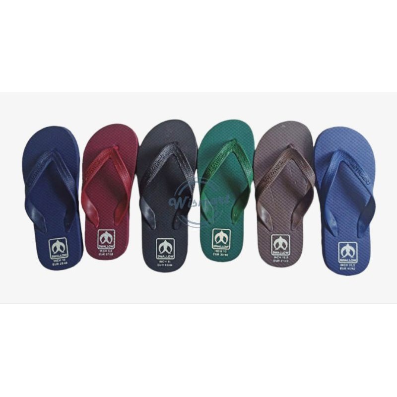 Swallow BESAR Legian 1Pack - 6pcs Sandal Japit Swallow Sendal Jepit Cowok Pria