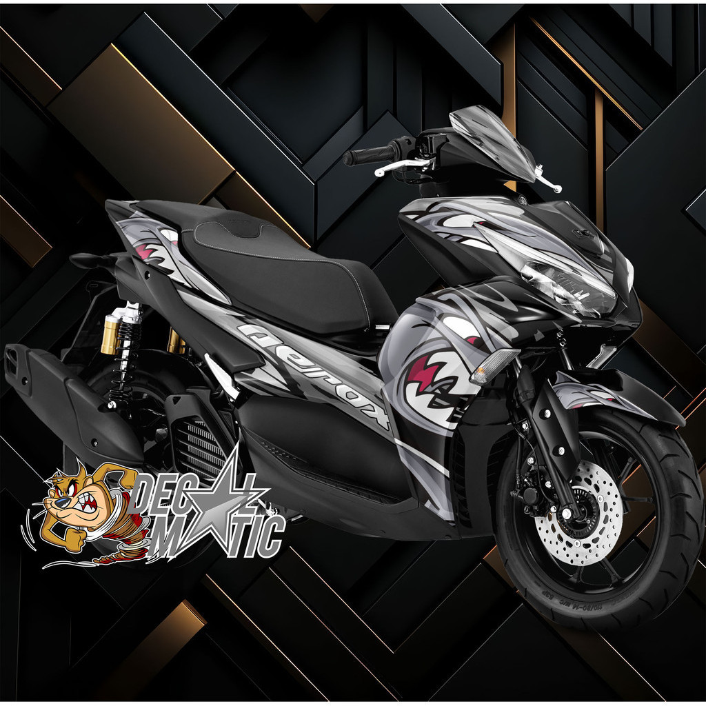 Stiker Aerox Full body Decal Aerox 155 NVX OLD/NEW AEROX VVA ABS Non ABS - Shark Hiu 3
