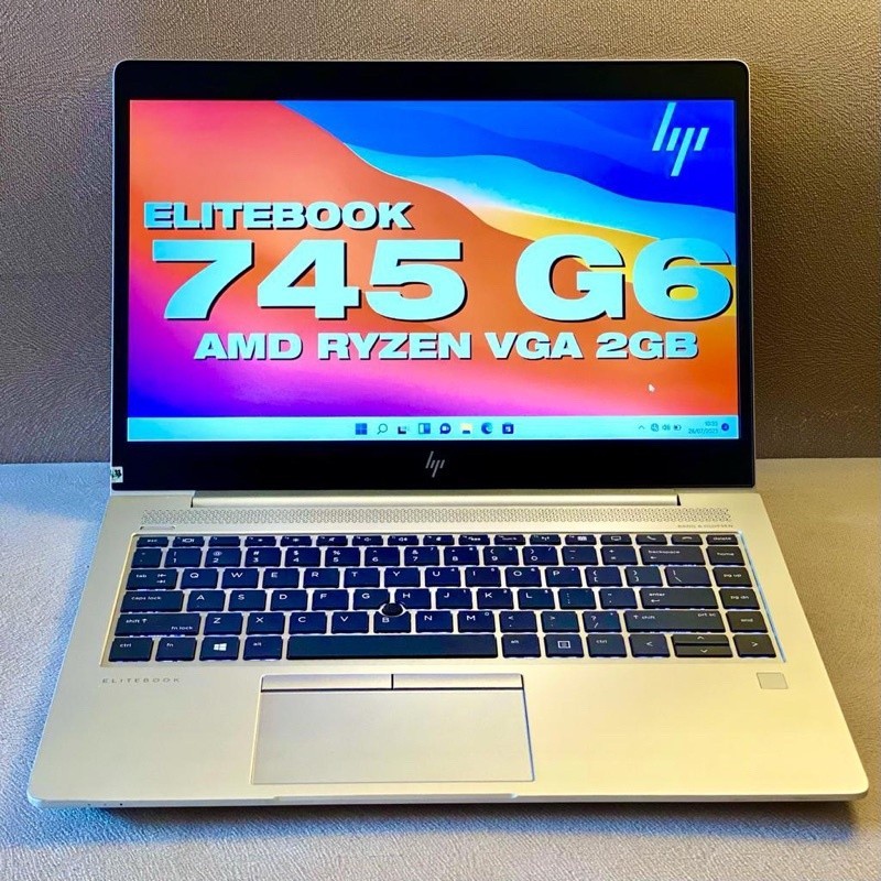 Laptop Gaming HP Elitebook 745 G6 Ryzen 5 Pro 3500u Ram 8GB Ssd 256GB