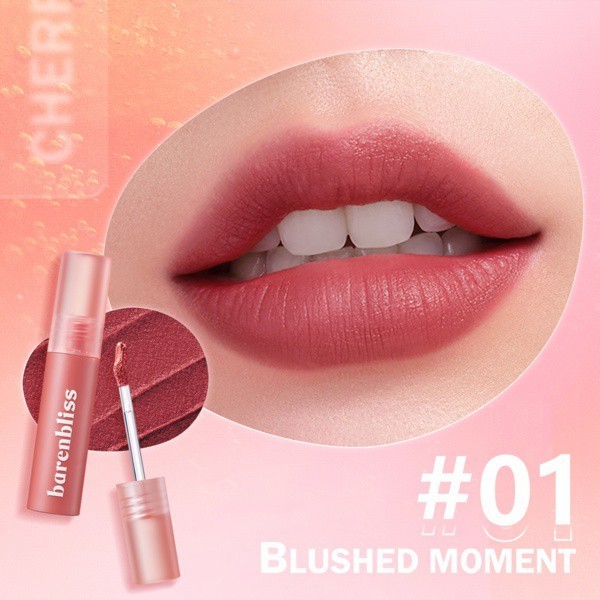 (NEW) -BNB Barenbliss Cherry Makes Cheerful Lip Velvet / Lip Cream - Blushed Moment