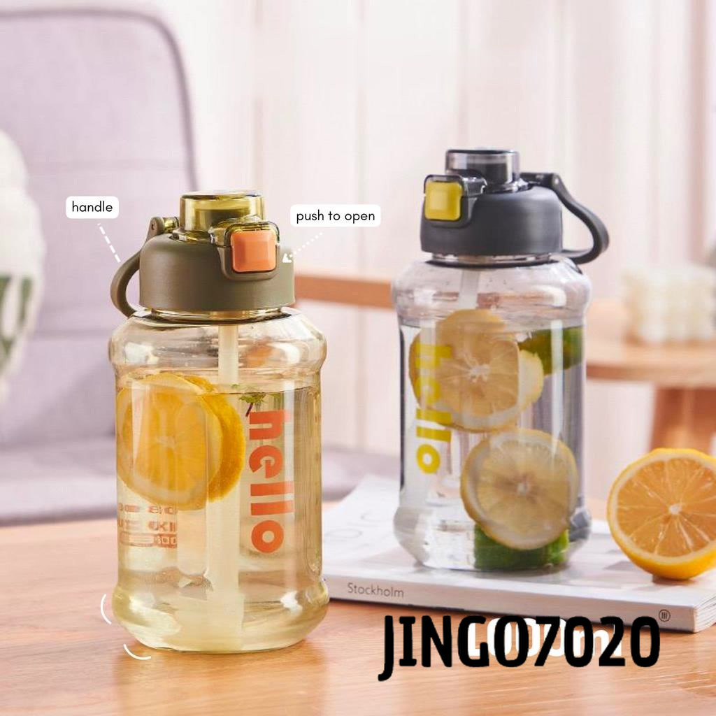 [JINGO] - Botol Minum 1000ML Sport Botol Minum Aesthetic Tumbler Minum Korea 1 Liter