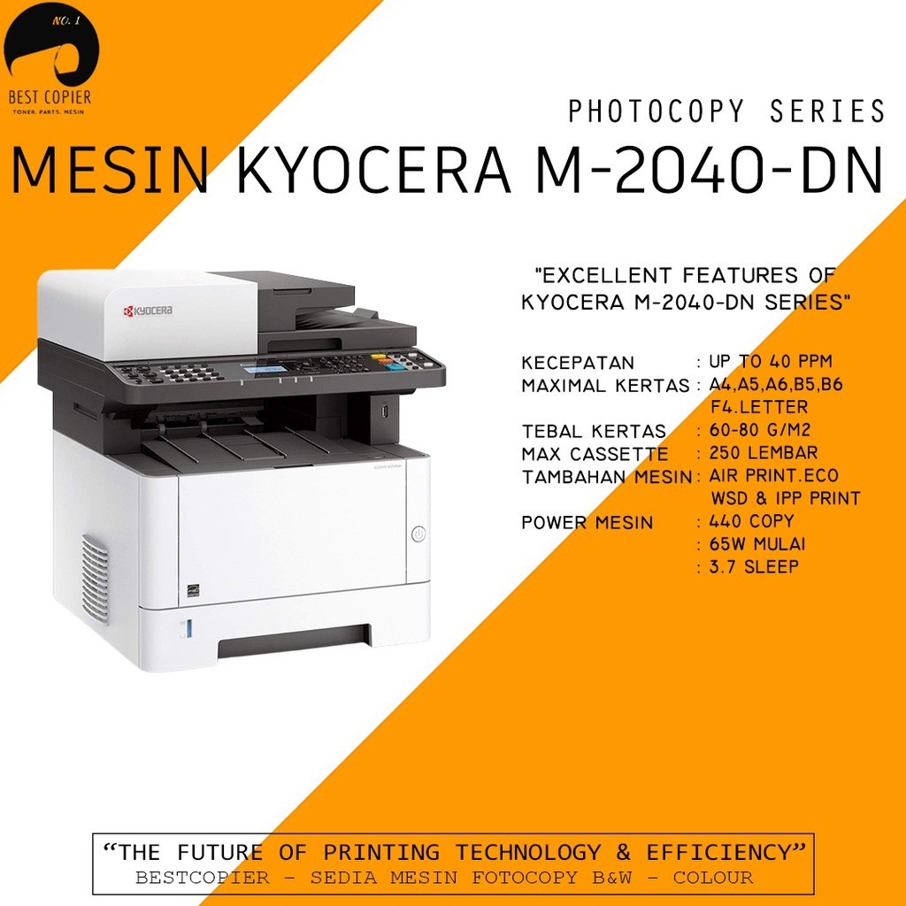 Mesin Kyocera Fotocopy M2040DN M 2040 dn m2040dn M-2040-Dn Ready stock