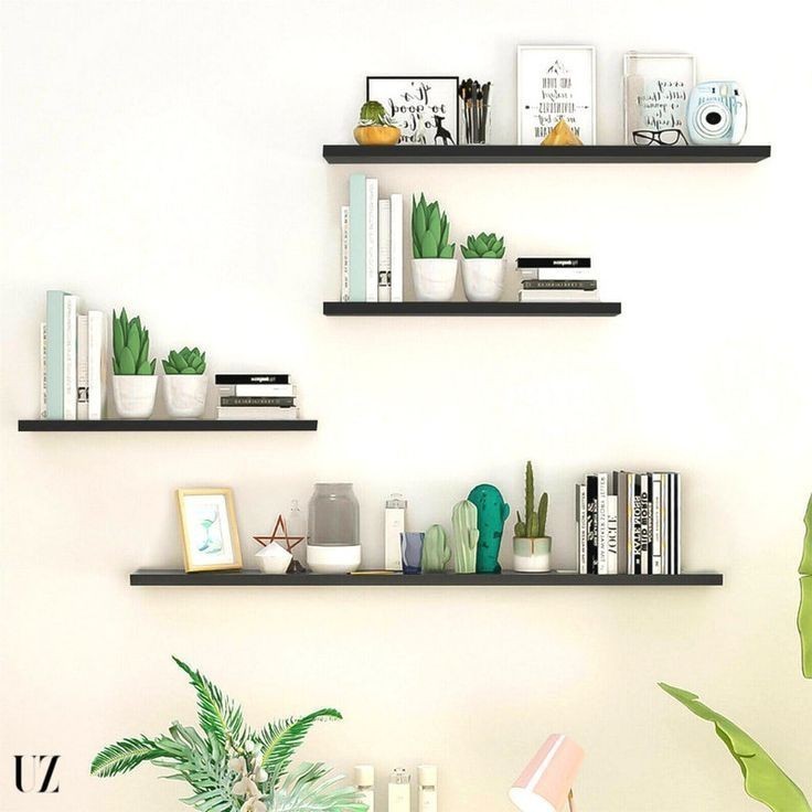 Rak Dinding (1 Set 3 Pc) UK 50 40 30 Ambalan minimalis dekorasi rumah furniture untuk ruang tamu kam