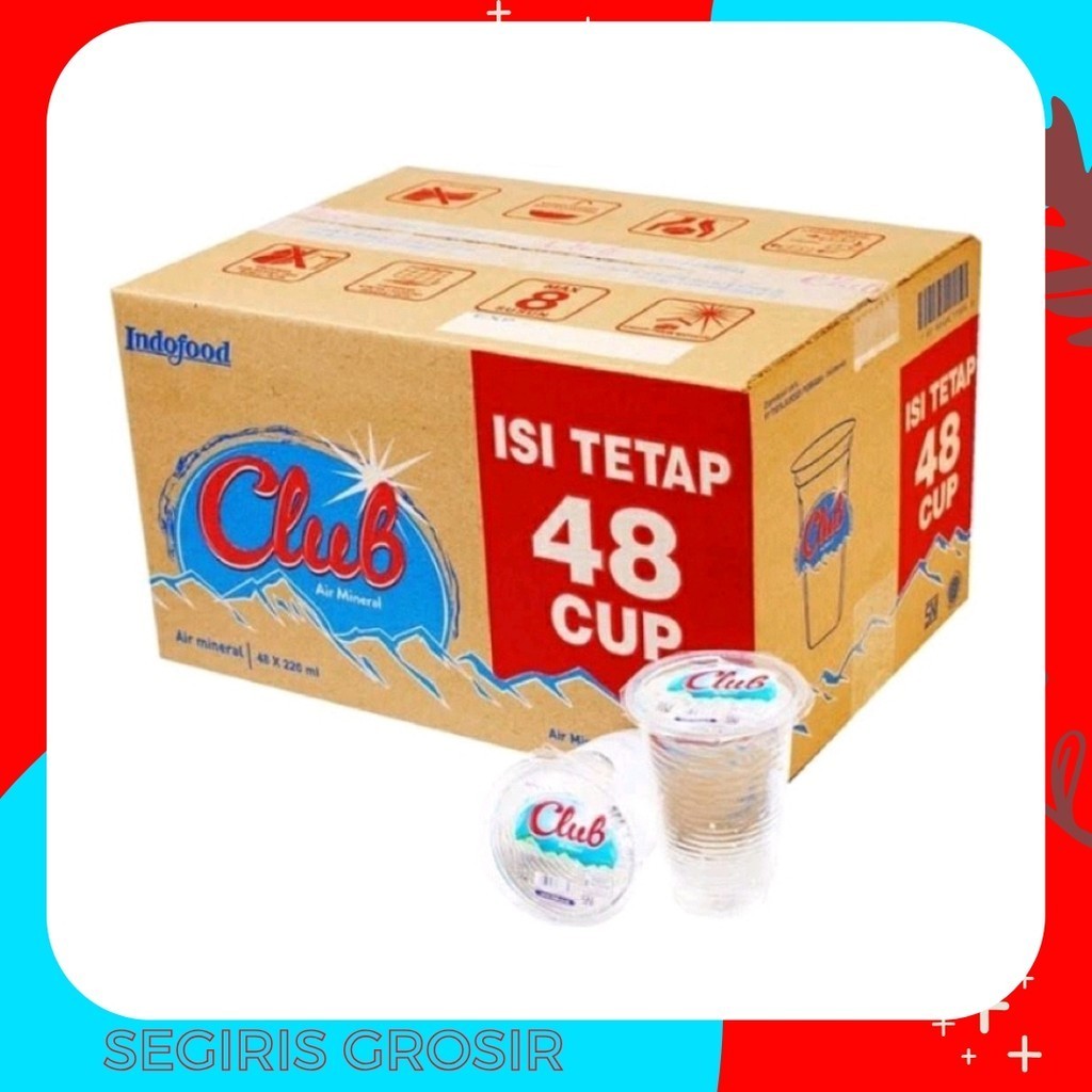 

Club Air Mineral Gelas isi 48 per Karton