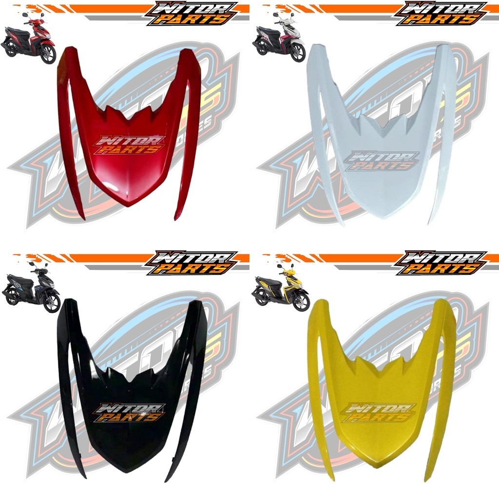 Panel Tameng Dada Depan Mio M3 Mio Z Hitam Putih Merah Kuning / Tameng Dasi Depan Mio M3 Mio Z Hitam