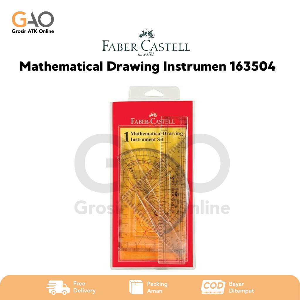 

Mathematical Drawing Instrumen Set Faber-Castell (4parts) 163504