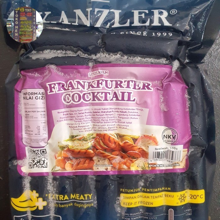 Sosis Frankfurter Cocktail Kanzler / Sosis Cocktail Ayam Kanzler 500gr