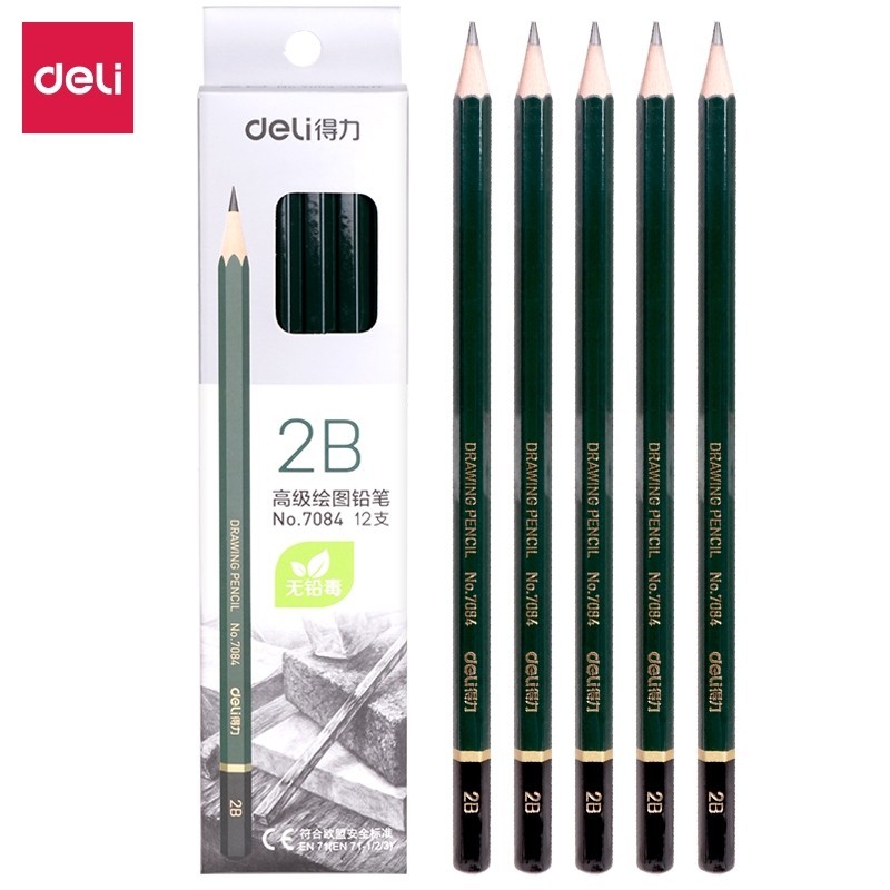 

Pensil 2B Deli Graphite Pencil Satuan - 7084