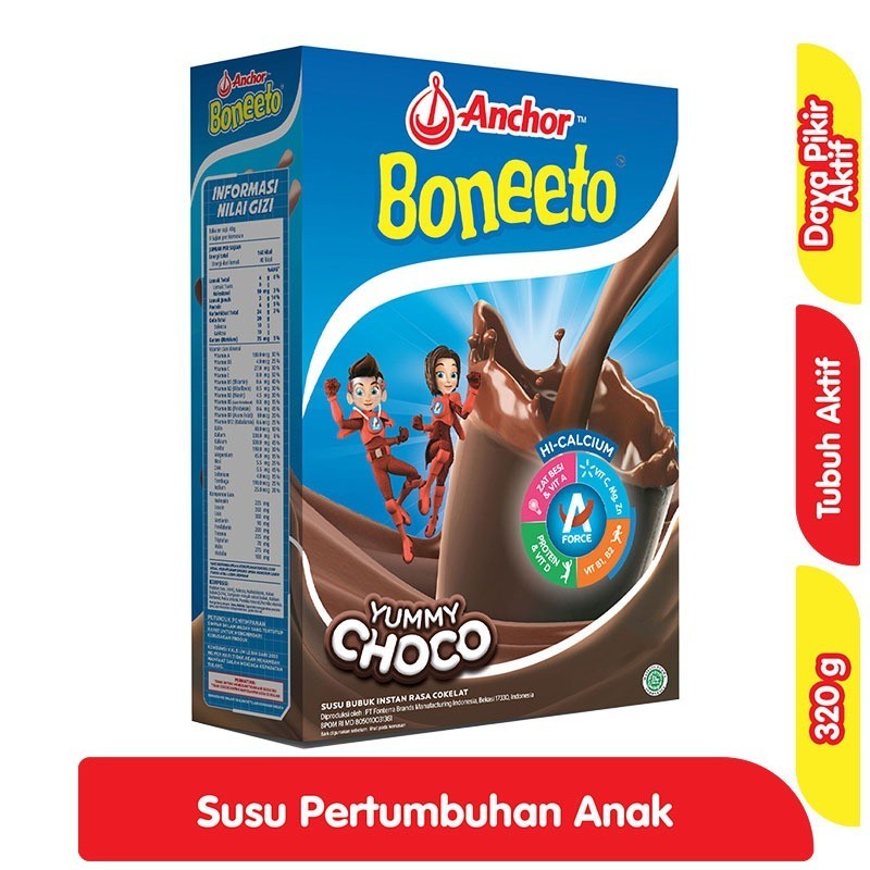 

Boneeto Susu Bubuk Instan Yummy Choco 320 g