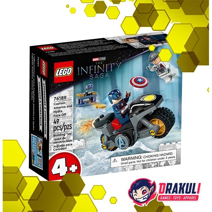 Toys LEGO Super Hero Captain America and Hydra Face-Off 76189