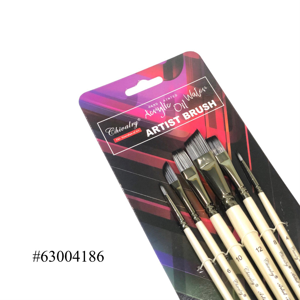 

Kuas Impor Lukis Acrylic Oil Water The Guardian of Art Chivalry Impor 6 in 1 QSHB-6 Mix - Brush Set 6 SHABQ