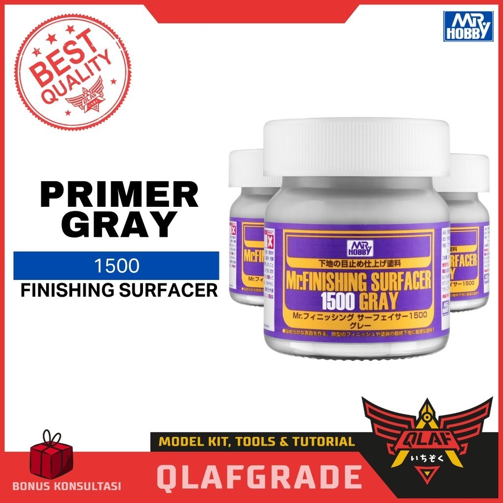 SURFACER - MR FINISHING SURFACER 1500 GRAY - PRIMER