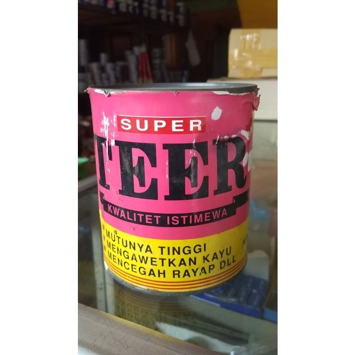 CAT TEER TER KAYU 1kg pelindung RAYAP Cat anti rayap - cat anti karat Kool Teer Special Innalin