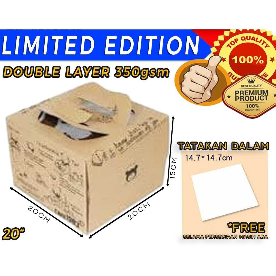 

100% Ori DUS KUE KERTAS CANTIK UKURAN 20X20X15CM - JP2009