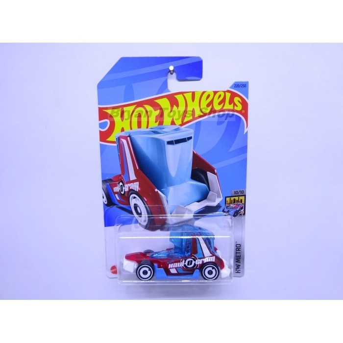 Hot Wheels Haul-O-Gram Merah Biru - Mobil Balap -OCS45