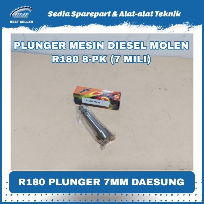 PLUNGER MESIN DIESEL MOLEN SEMEN 8PK R180 PLUNGER 7MM MERK DAESUNG