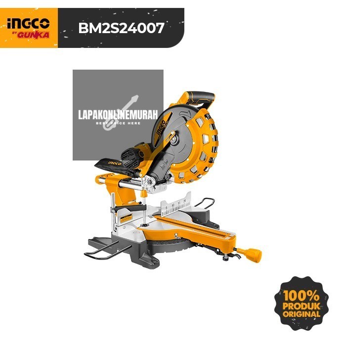 Sliding Mitre Saw 12" INGCO BM2S24007 Mesin Miter Saw Potong Aluminium