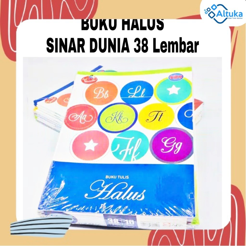 

Buku Tulis Halus Strimin / Buku Kotak Kecil Sinar Dunia 38 lembar