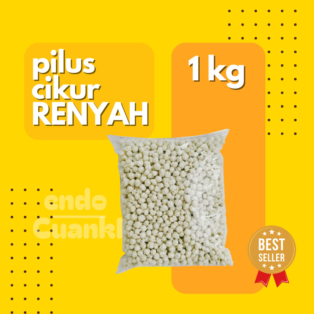 

1 Kg PILUS CIKUR RENYAH tidak Keras, Empuk, Ngepros Rasa KENCUR TIKTAK Topping Baso Aci, Cuanki