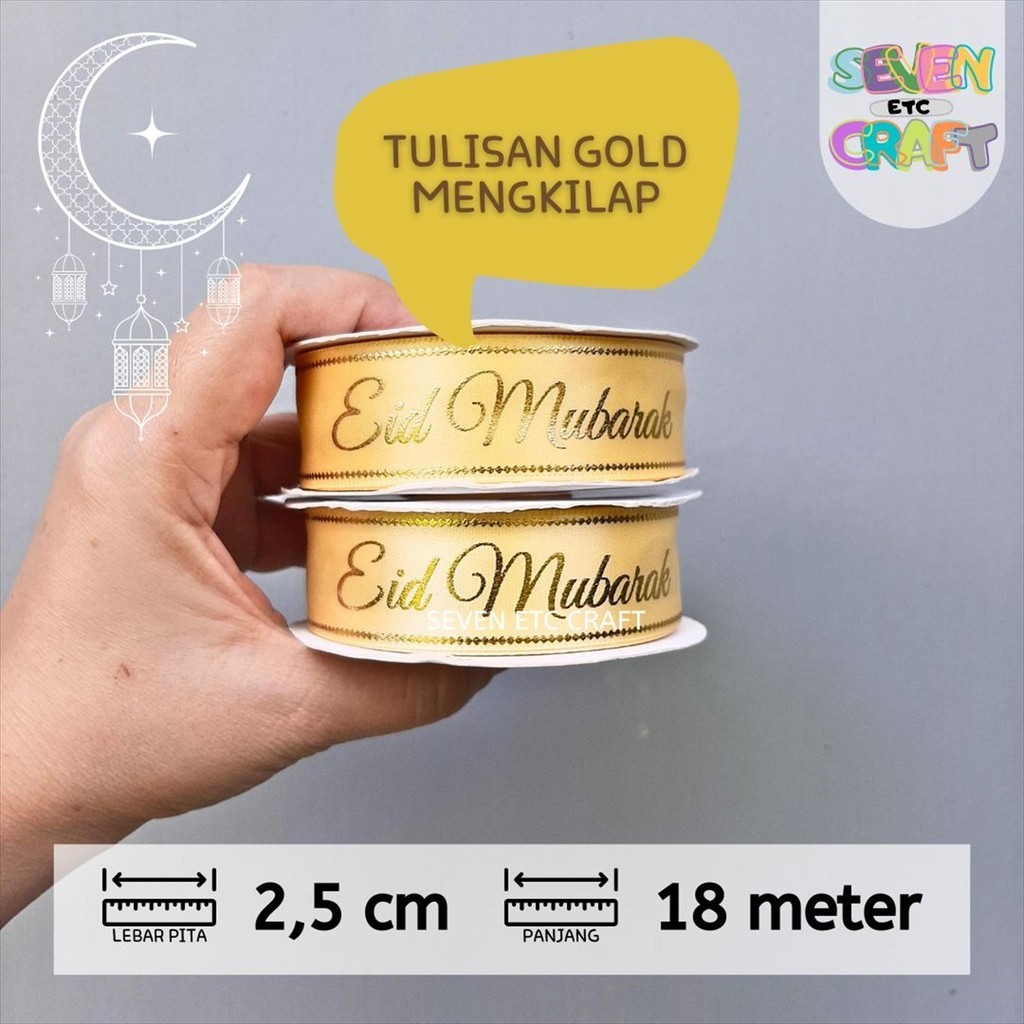 

Pita Satin Idul Fitri Lebaran Premium 2,5 cm 319