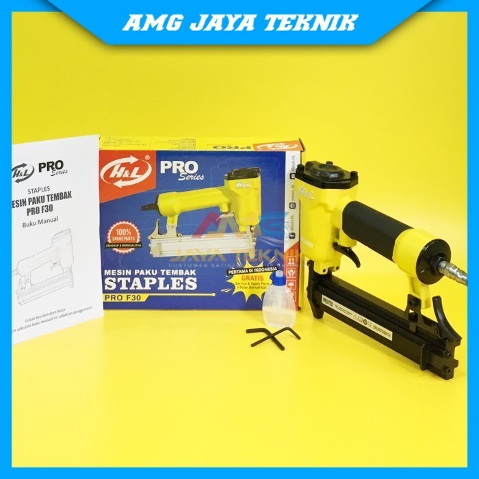 

HL MESIN PAKU TEMBAK - ALAT STAPLES MESIN KOMPRESOR H&L F30 PRO