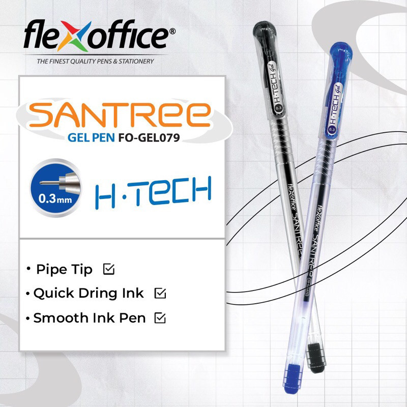 

(LSN) BOLPEN GEL HI-TEC FLEXOFFICE FO-GEL 079 SANTREE 0.3 MM