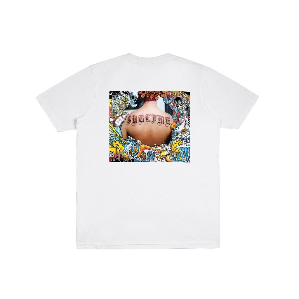 【COD】 PMP X SUBLIME SELF TITLED TEE WHITE Fashion T-shirt