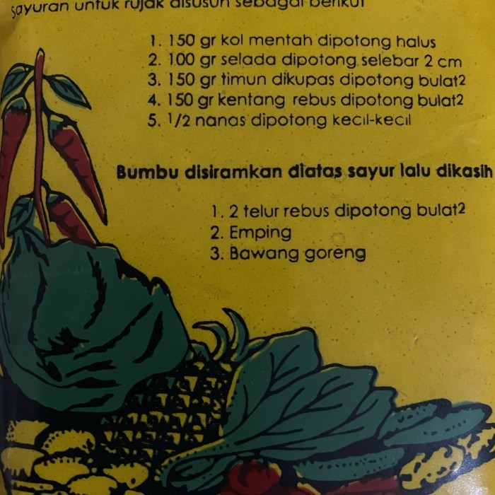 

Bumbu Rujak Pengantin Selera khas indonesia