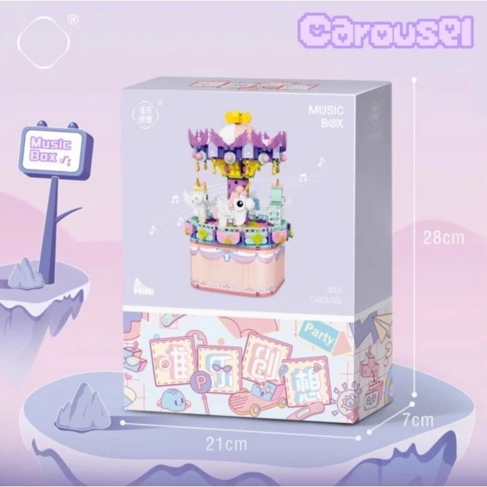 

Hadiah Kado Ulang Tahun / 2221shop 48 / Lego Music Box Gift - Carousel