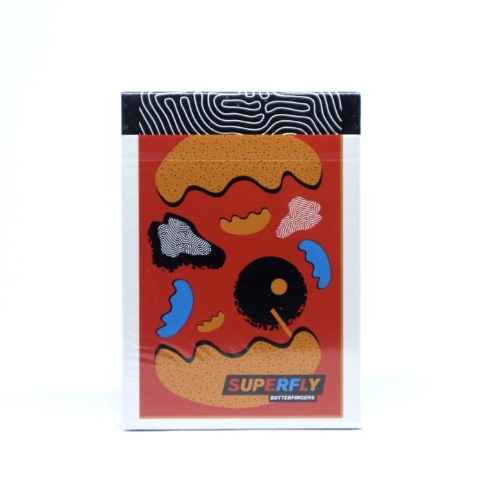 Kartu Remi Superfly Butterfingers Red Playing Cards by Gemini decks