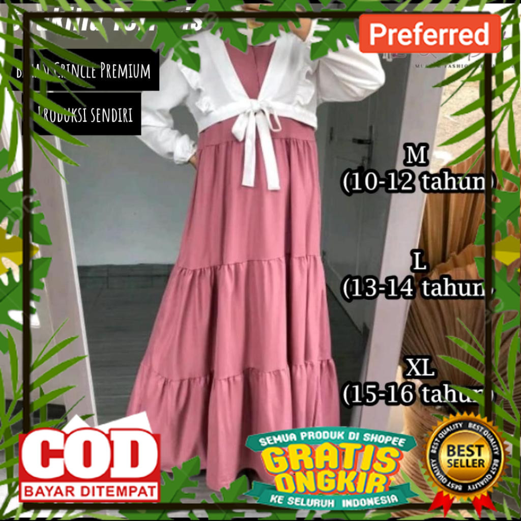 Gamis Remaja 2023 untuk anak tanggung Model Gamis Terbaru Wanita Bisa untuk Kondangan Drees Mewah Or